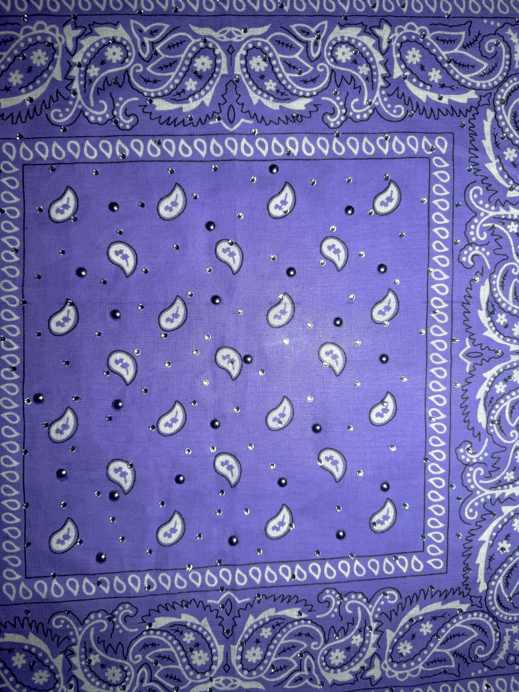 Lilac Bedazzled Bandana