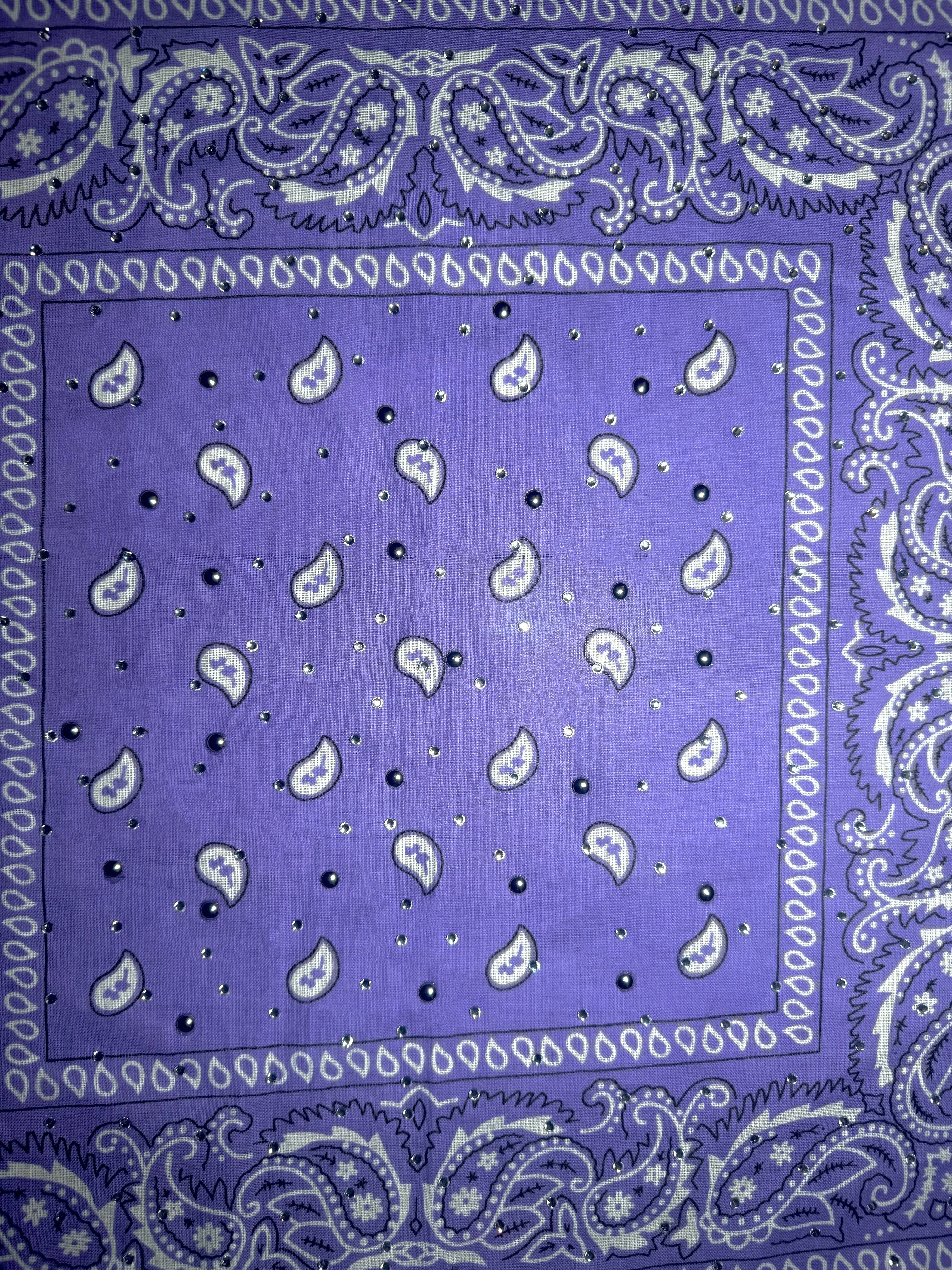 Lilac Bedazzled Bandana