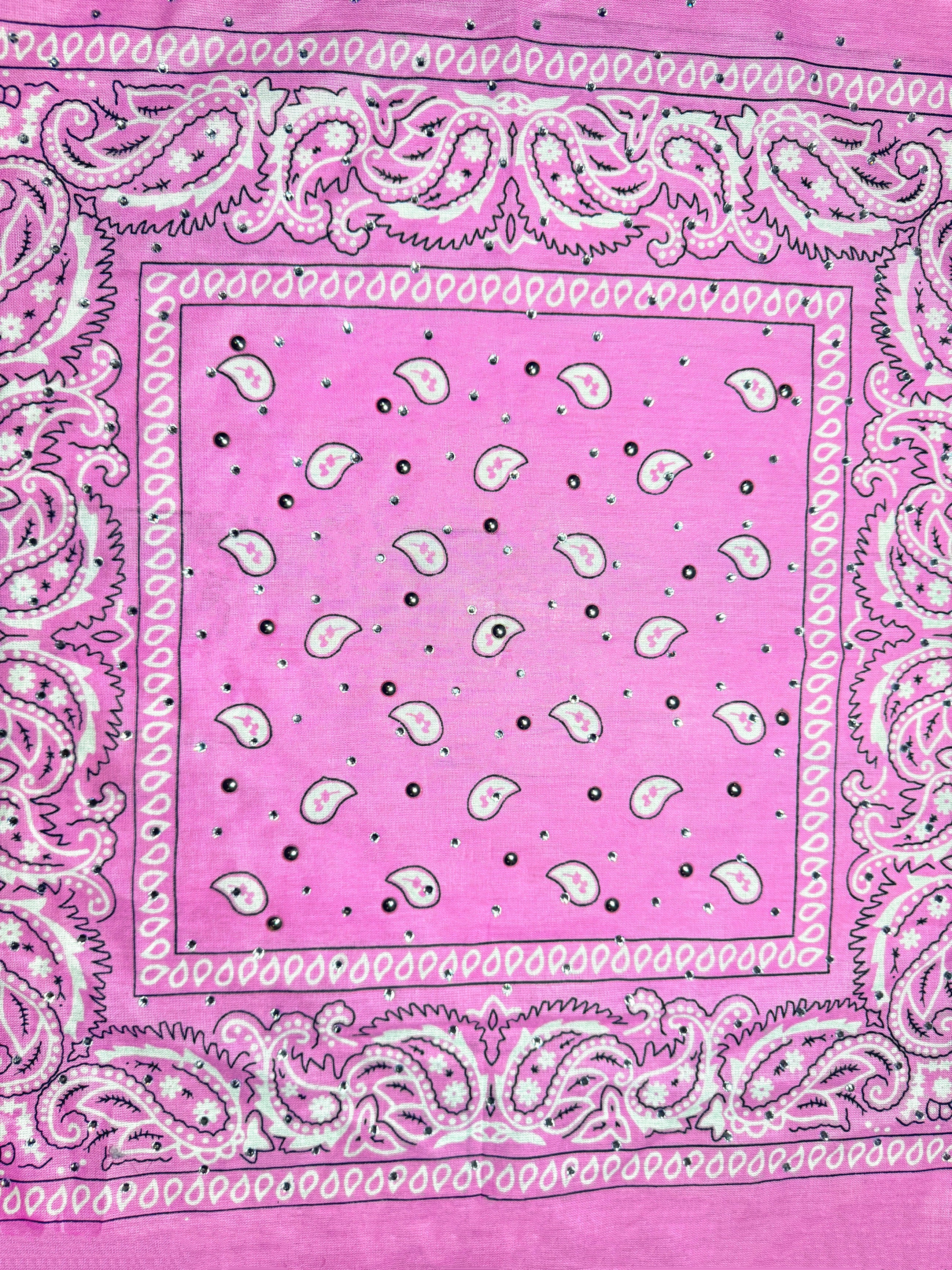 Baby Pink Bedazzled Bandana
