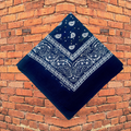 Navy Blue Bedazzled Bandana