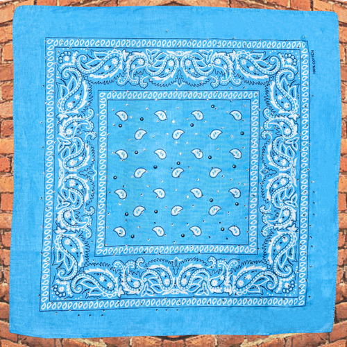 Baby Blue Bedazzled Bandana