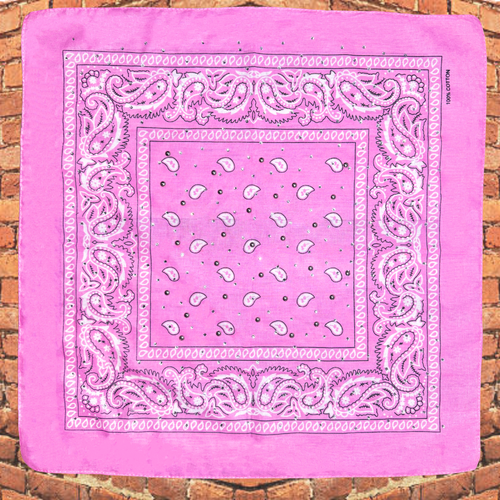 Baby Pink Bedazzled Bandana